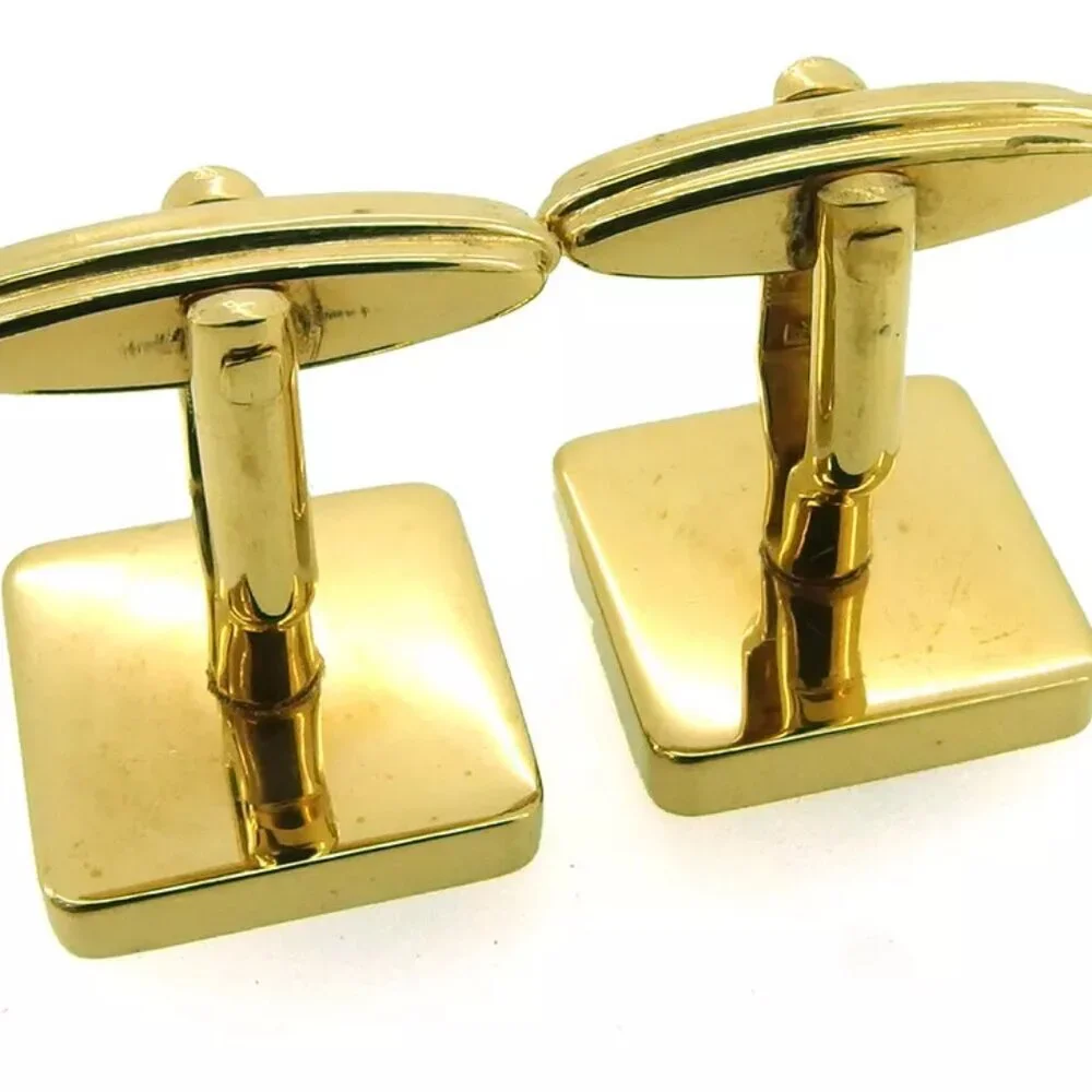 dunhill cuff d mark Gold Hardware Authentic used